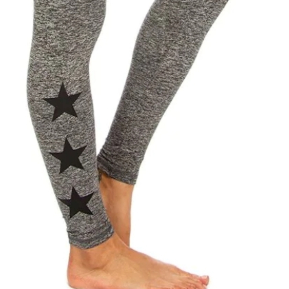 STRUT THIS Star Ankle Legging Grey/Moss Black - Picture 5 of 12